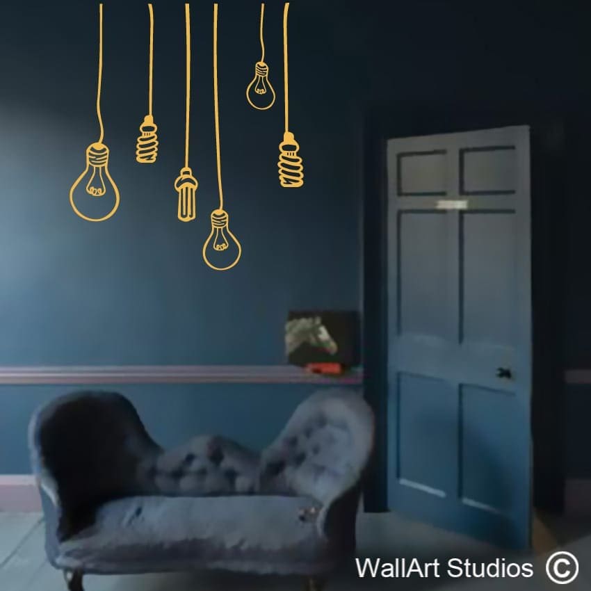 Light Bulbs Wall Decal