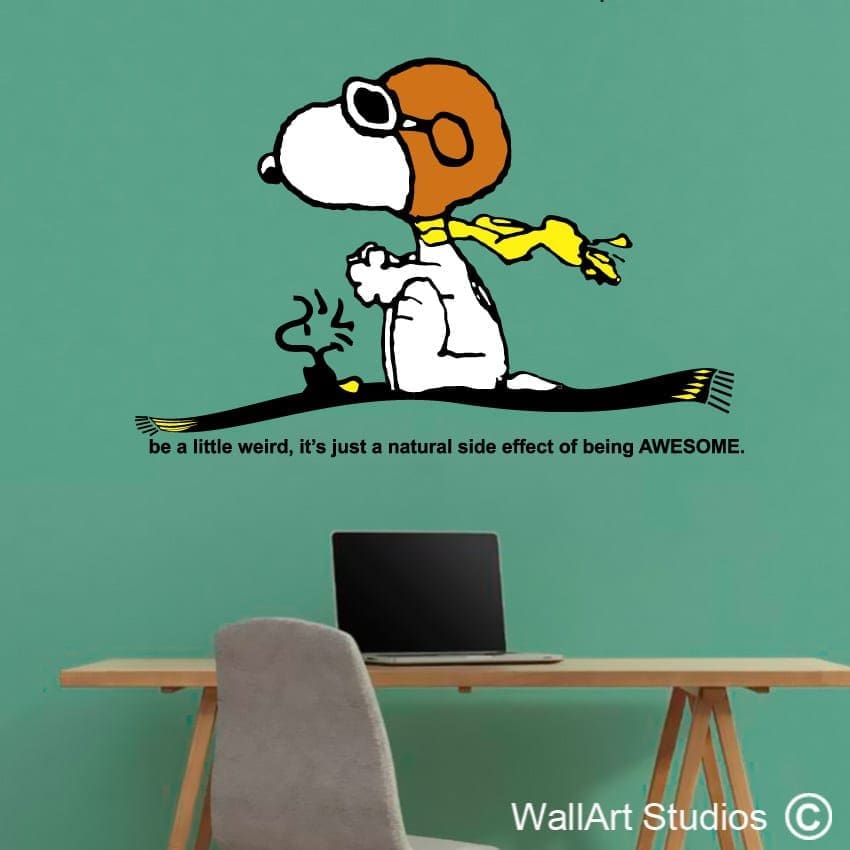 Snoopy Magic Flying Carpet Wall Decal