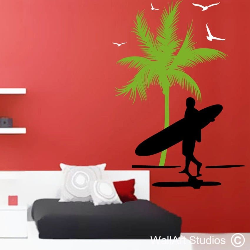 Hawaiian Surfer Wall Art