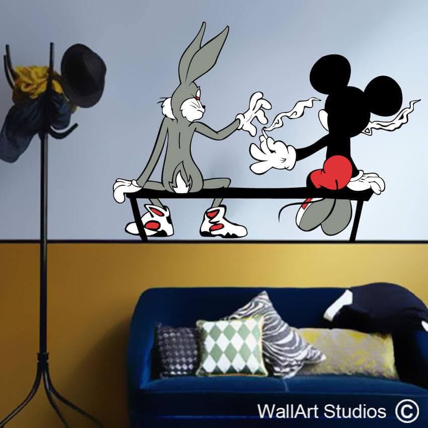 Stoner Bugs & Mickey Wall Decal