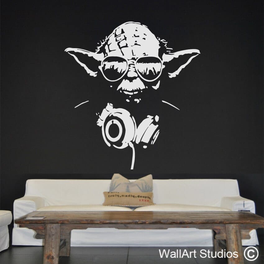 YO Yoda wall decal