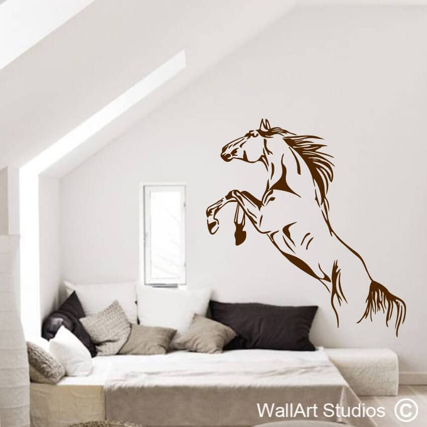 Horse Rearing Wall Art Sticker