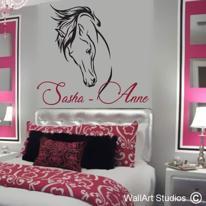Horse Decal Personalized Name