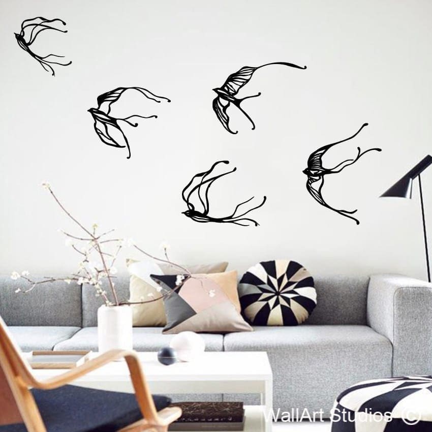 Whimsical Swallows