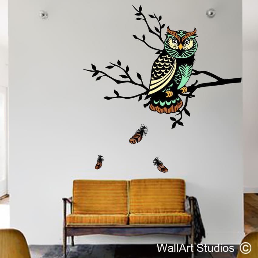 Wise Old Owl Wall Sticker