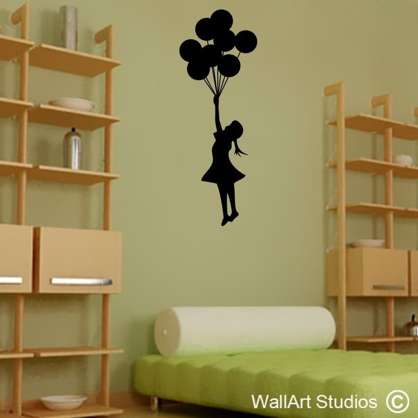 Banksy Balloons Wall Art Vinyls