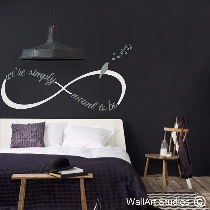 Infinity We're Simply Meant to Be wall decal