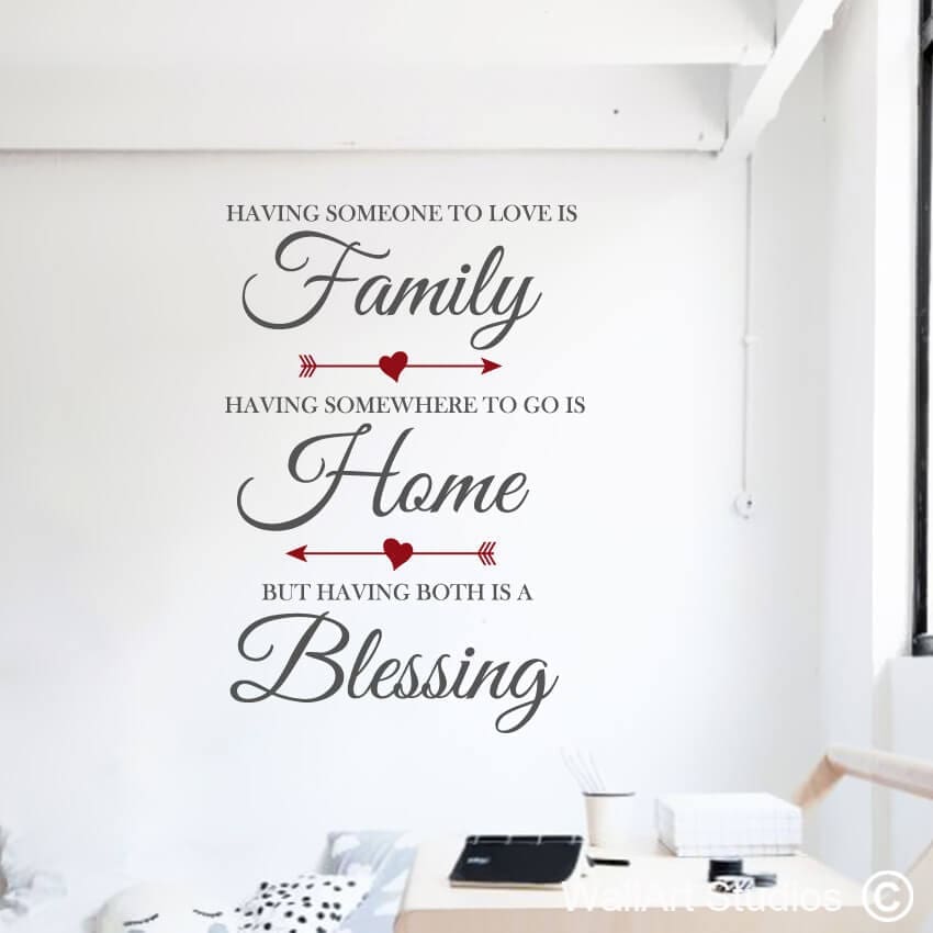 Family, Home, Blessing Wall Art Sticker