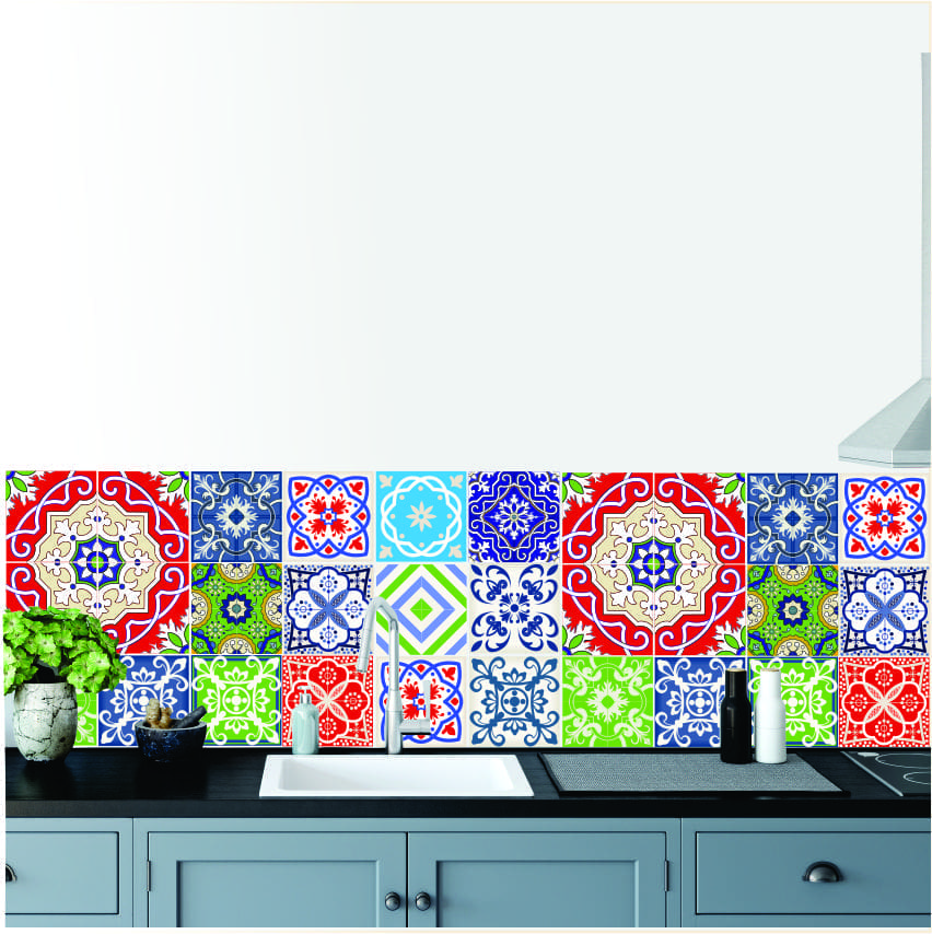 Moroccan Colour Vinyl Tiles