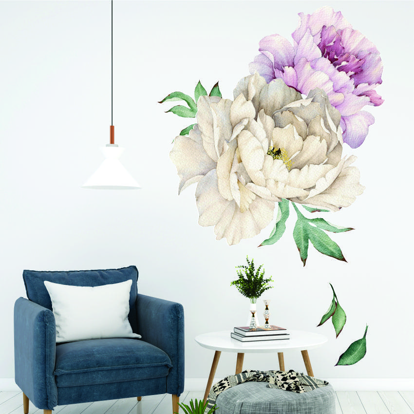 Peonies cream & pink