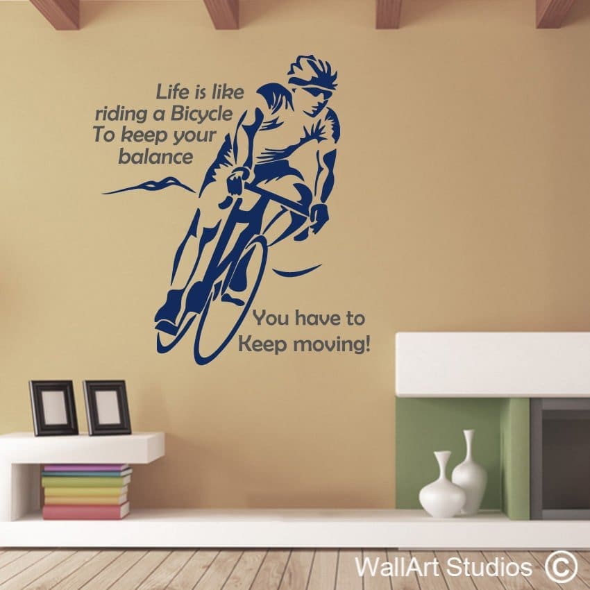 Cycling Wall Art Decal