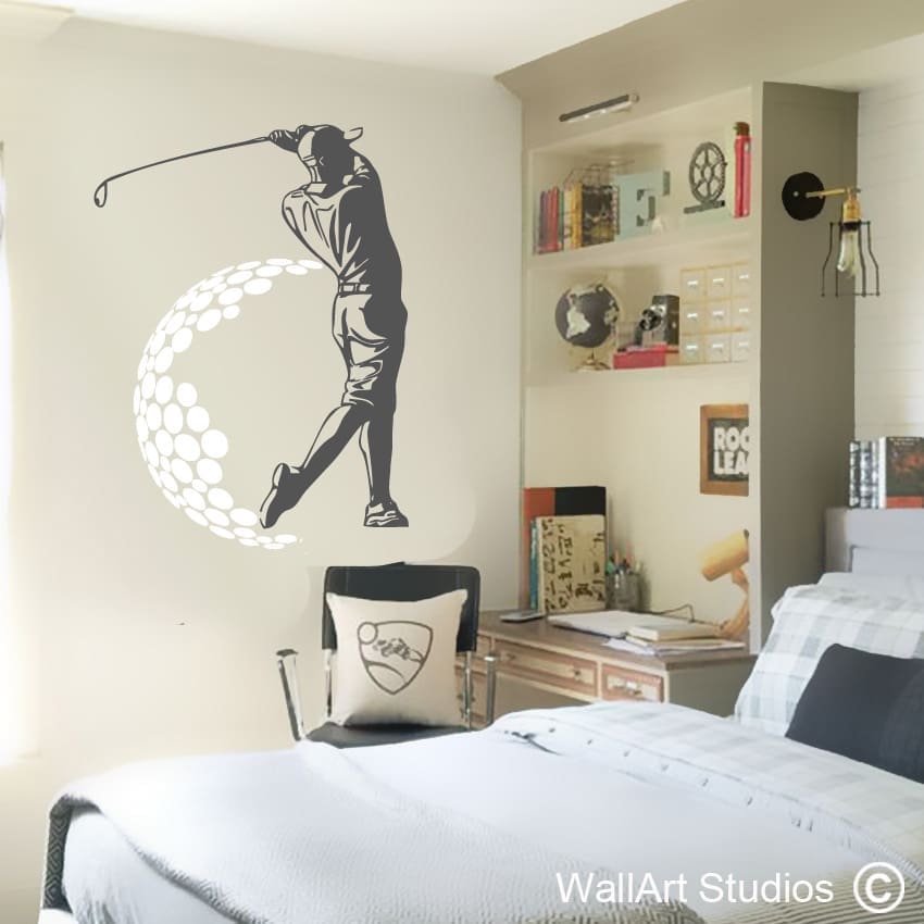 Golfer Wall Decal