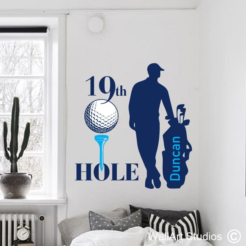 19th Hole Golf Wall Stickers