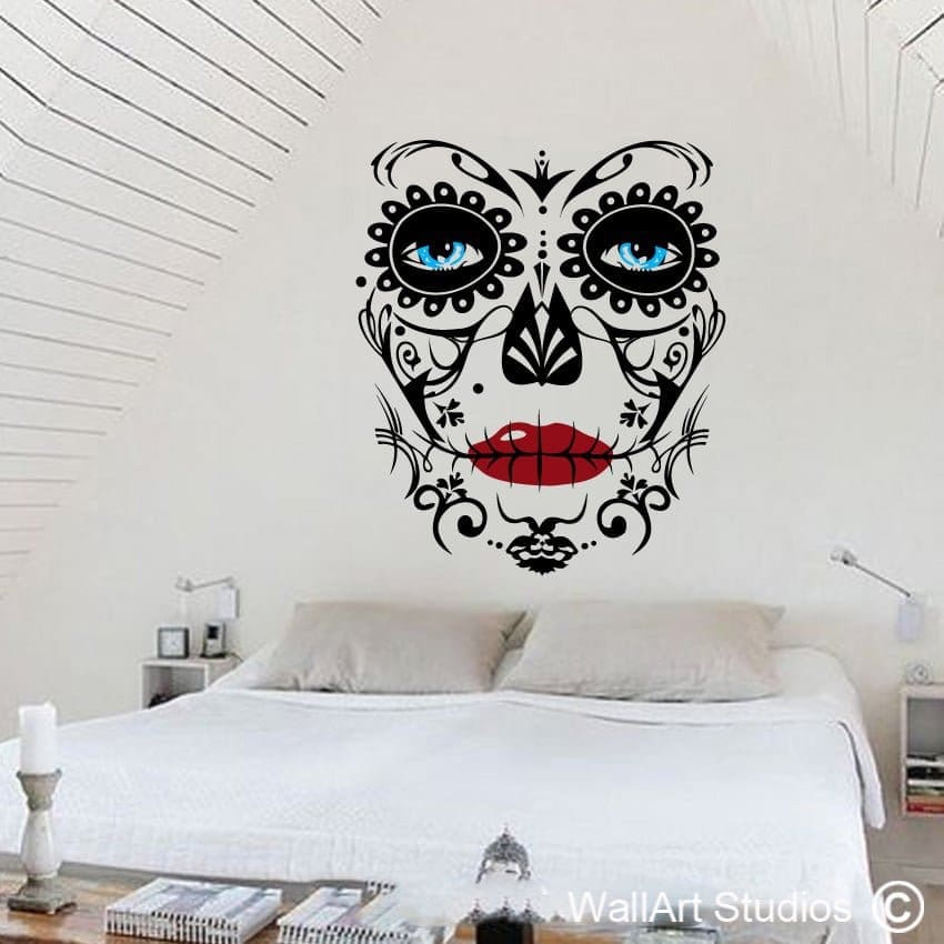 Sugar Skull Wall Tattoo