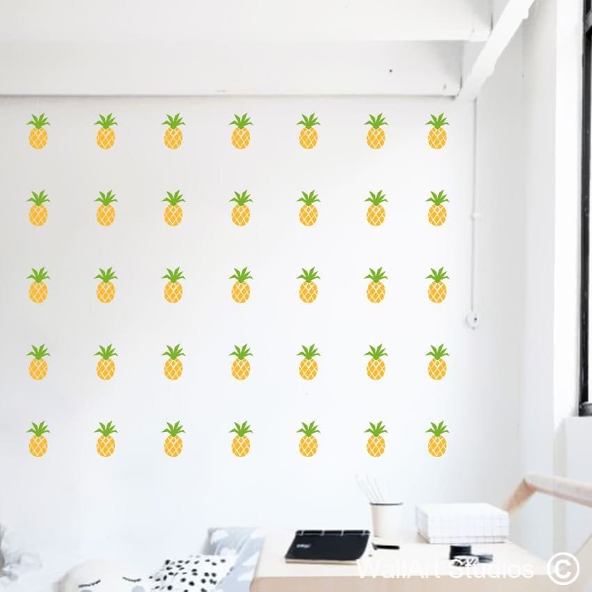 Pineapples Wall Art Stickers