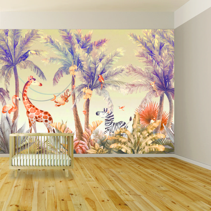 Safari Animals Wall Mural