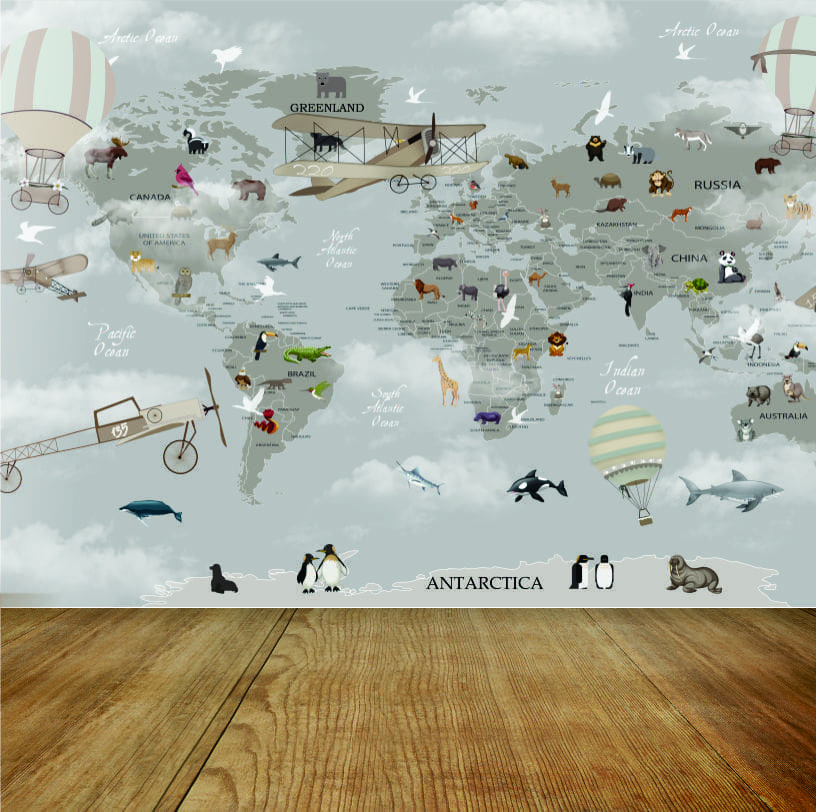 World Map for Children