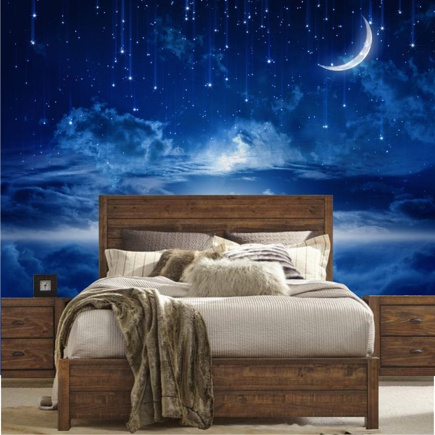 Falling Stars Wall Mural