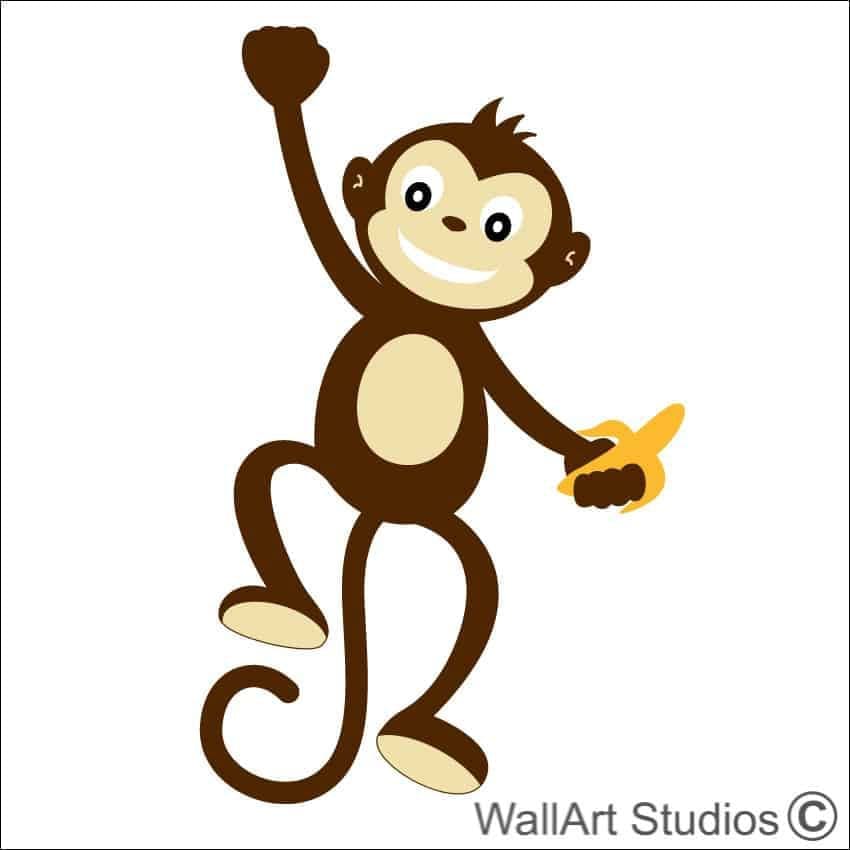 Monkey Swinging with Banana