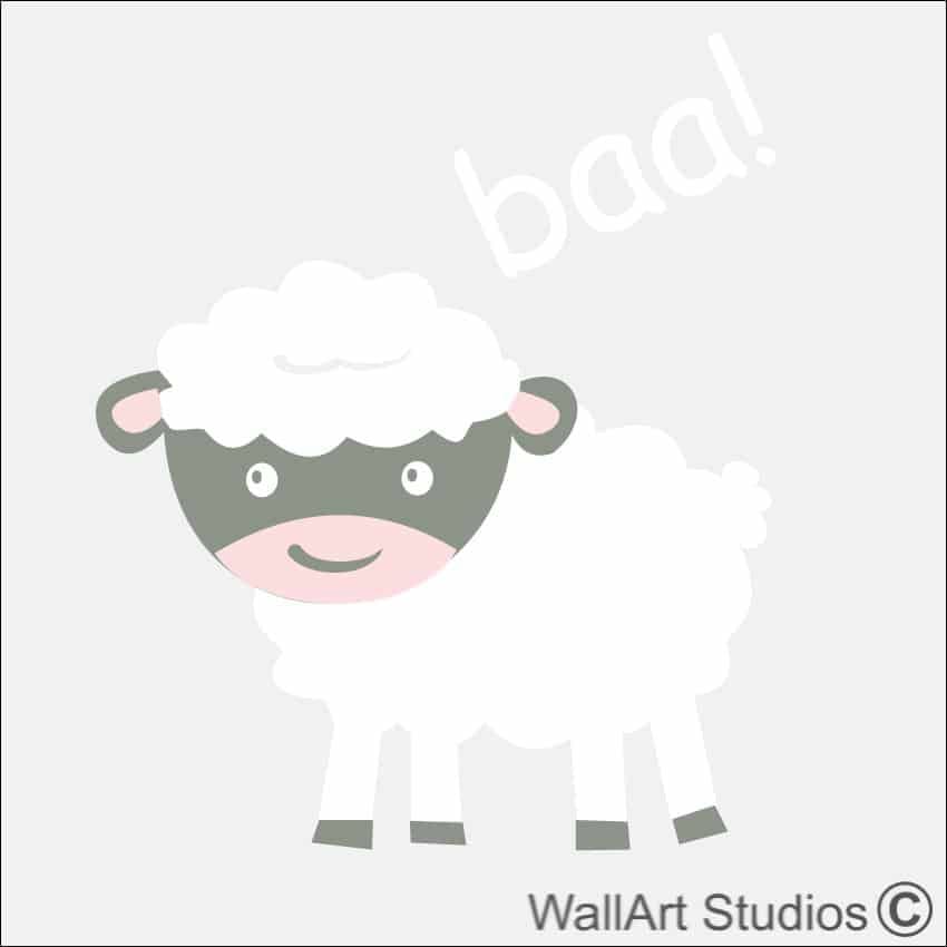 Sheep Farm Yard Wall Sticker
